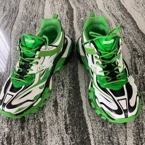Men’s Balenciaga Track 2 Metallic Caged Trainer sz 46